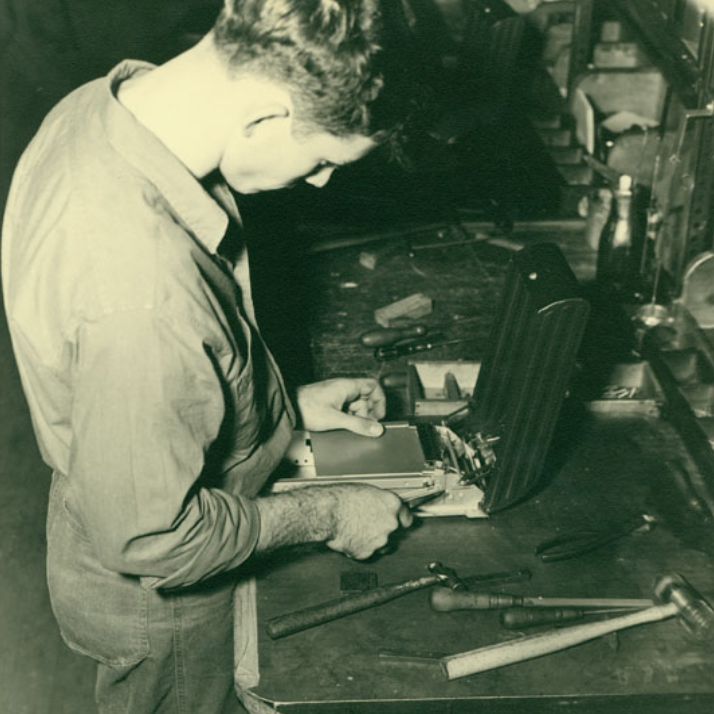 man making ergy registers